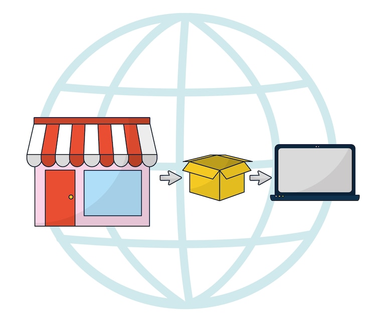 Vetor loja online e entrega