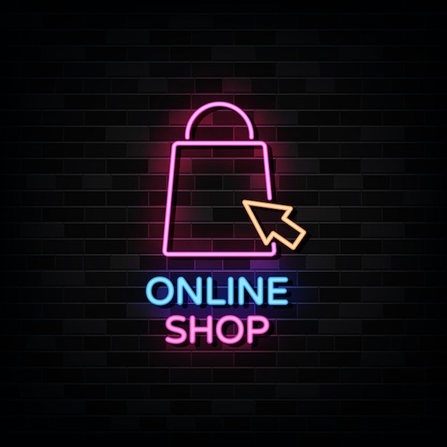 Loja online neon.