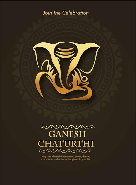 Lord Ganesha Ganesh festival ilustração de fundo Lord Ganpati para Ganesh Chaturthi festiva