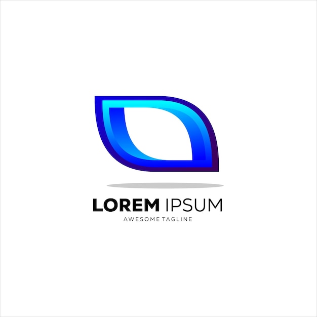 Vetor lorem ipsum logotipo design gradiente colorido