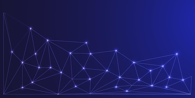 Low Poly Network Design Nodes de Conexão 3D Estilizados e Estruturas Web para Aplicativos de UI Tecnológica e Visuais Digitais