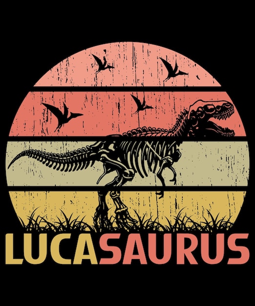 Lucasaurus dinosaur vintage sunset com t rex bats skelton dino