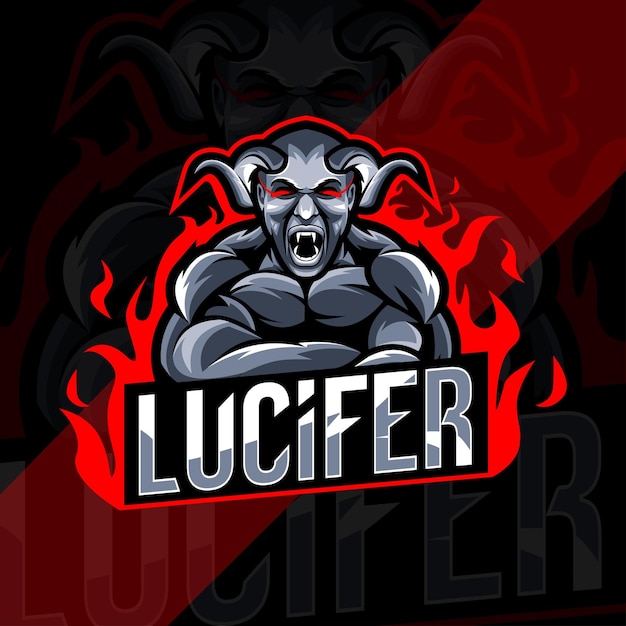Lucifer mascote logotipo esport
