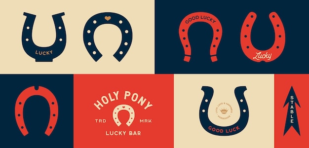 Lucky horseshoe conjunto de ferraduras