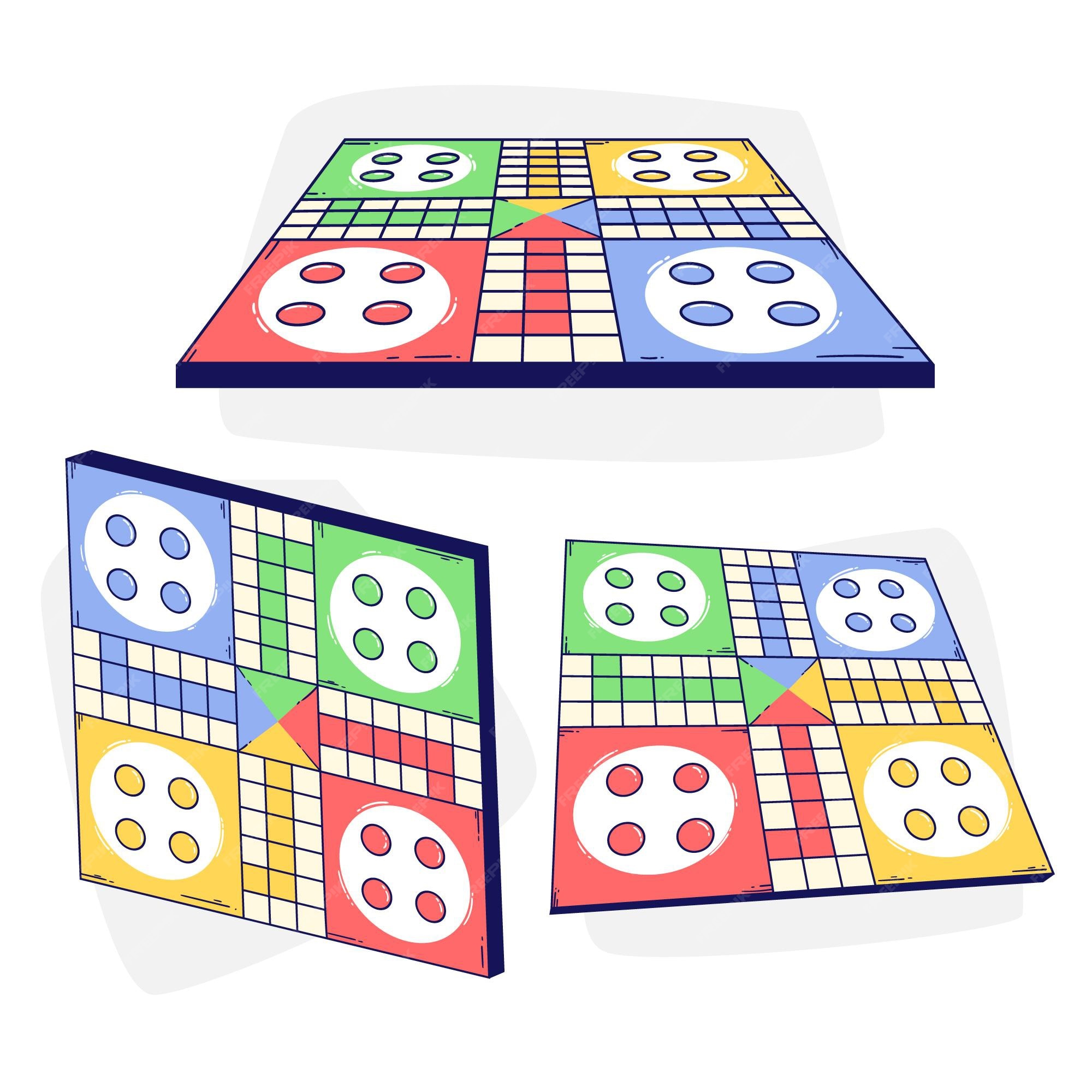 Ludo Jogo Tabuleiro Design Ilustração Vetorial vetor(es) de stock de  ©ZiroGraphix 354409200