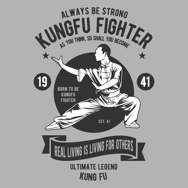 Lutador de kungfu