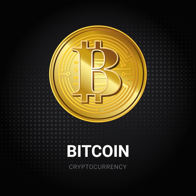 luxo do ícone da moeda do bitcoin da criptomoeda