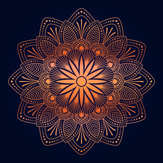 Luxo Mandala decorativo elemento étnico fundo
