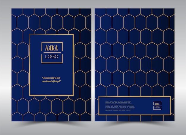 Luxo premium cover menu design geometric