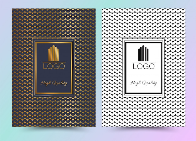 Luxo Premium Cover Menu Design Geometric