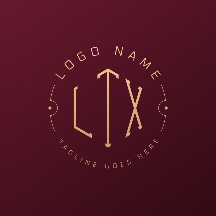 Vetor luxury ltx logo design elegante letra ltx monograma logo minimalista polígono ltx modelo de design de logotipo