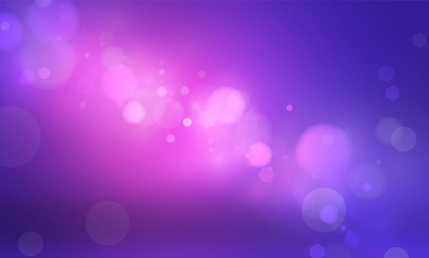 Luz bokeh de fundo roxo para design de cartaz de feliz ano novo de férias mágicas vetoriais