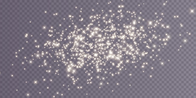 Luz de poeira branca png Fundo de efeito de luzes de luz bokeh Fundo de natal de poeira brilhante Confete de bokeh de luz brilhante de natal e textura de sobreposição de faísca para o seu design