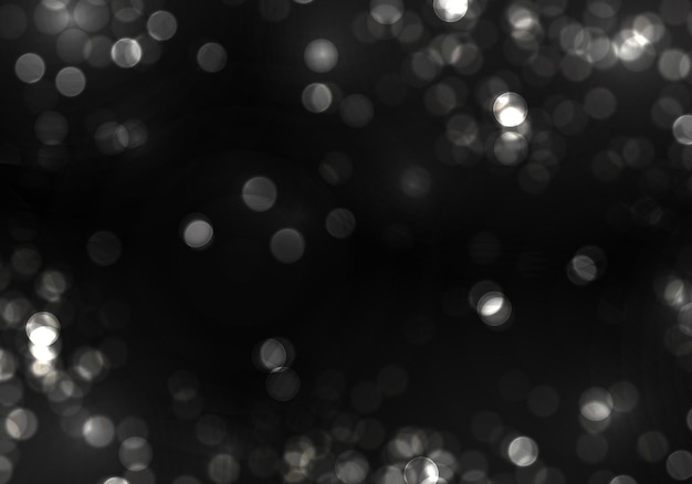 Luz desfocada bokeh Natal e Natal e Ano Novo purpurina prateada fagulhas estrelas piscando desfocadas