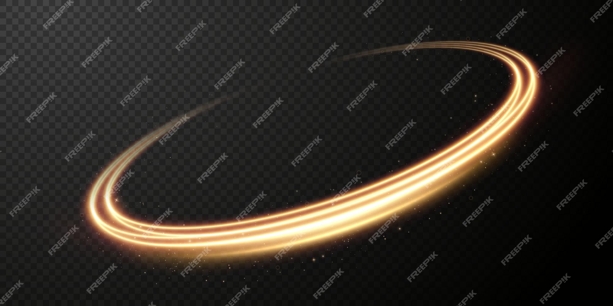 Luz Dourada Twirl Png Curve Efeito Luz Linha Dourada Círculo imagem  vetorial de proskurinsergey222@gmail.com© 642571186