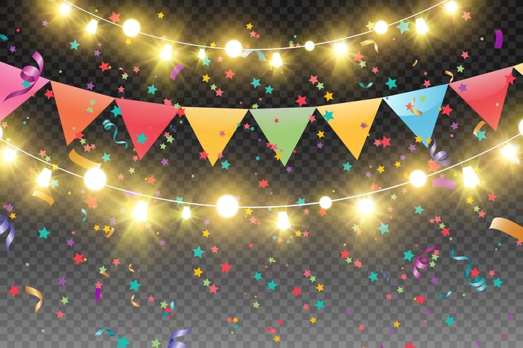 Luzes brilhantes e bonitas de Natal, elementos de design. Luzes brilhantes para design de saudação de Natal