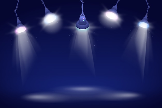 Luzes de fundo de pontos de gradiente