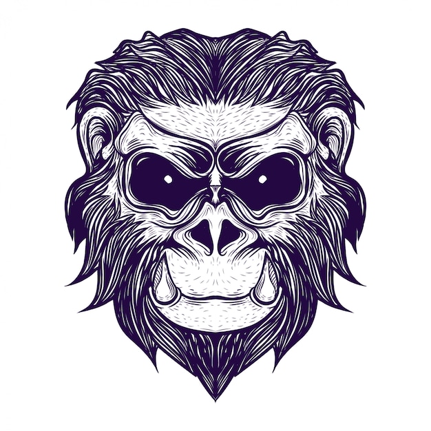 macaco com presas