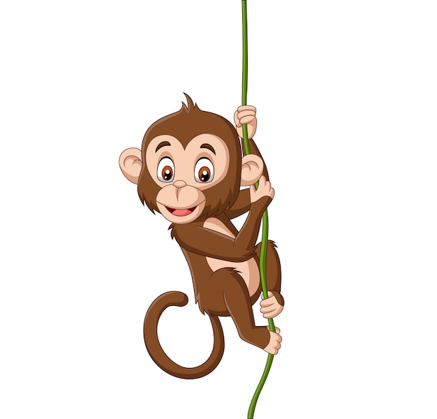 Desenho De Macaco Infantil. Macaco Dos Desenhos Animados, Selvagem E Alegre  Mão Desenhada Ilustração Vetorial. Royalty Free SVG, Cliparts, Vetores, e  Ilustrações Stock. Image 50487124