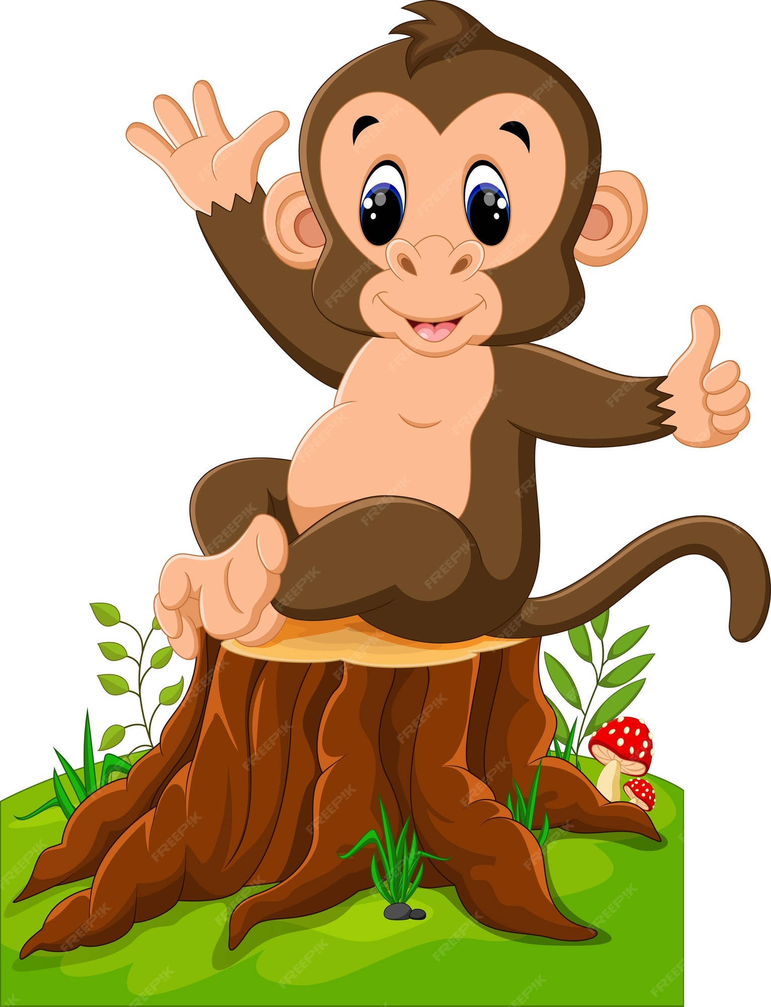 L Animação O Macaco Brincalhão : Um Desenho Animado Com Um Sorriso Super  Feliz E Um Detalhe Refinado Ilustração Stock - Ilustração de caracterizar,  macaco: 276265002