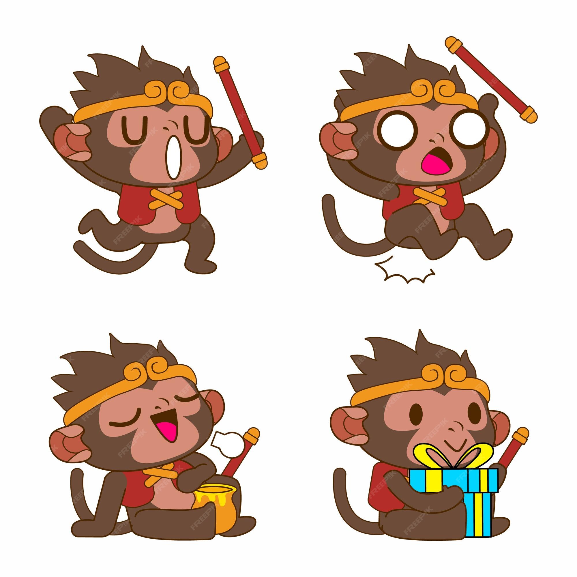 Vetores de Como Desenhar Macaco Macaco De Desenho Fácil Para