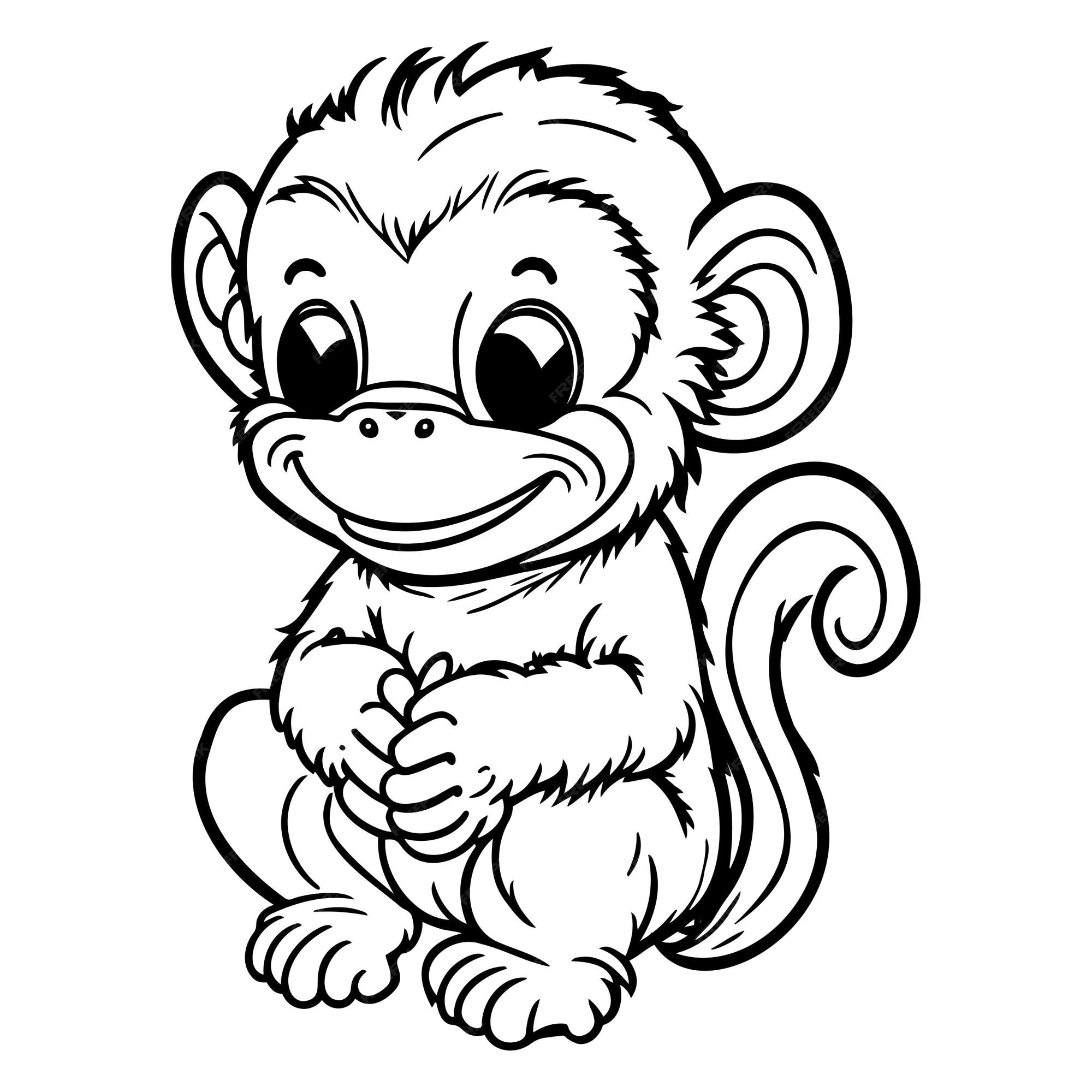 Desenho e Imagem Motocicleta Macaco para Colorir e Imprimir Grátis para  Adultos e Crianças 