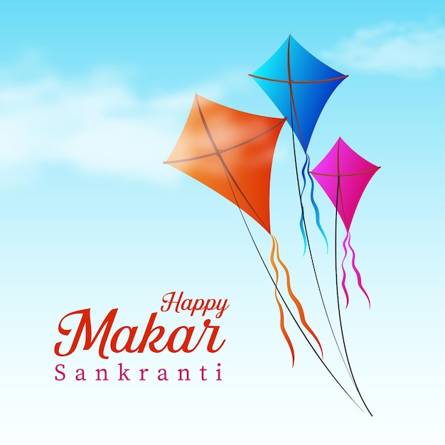 Vetor makar sankranti 2 (em inglês)