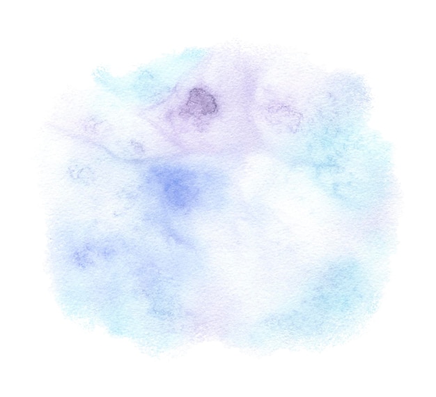 Mancha azul de aquarela