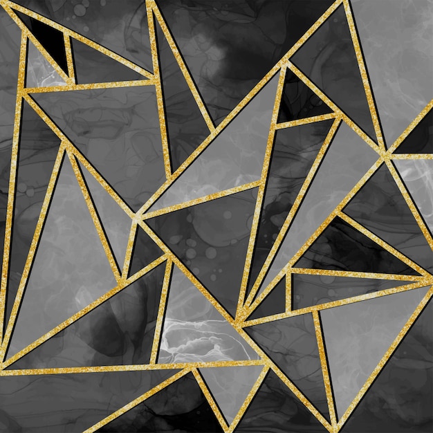 Mancha de tinta dourada brilhante ilustração desenhada à mão ornamento de pincel pincelada de tinta décorabstrato dourado