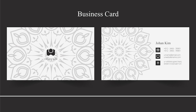 Mandala art business card desgin