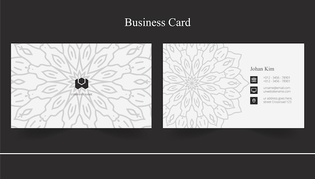 Mandala art business card desgin