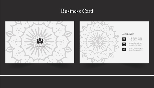 Mandala art business card desgin