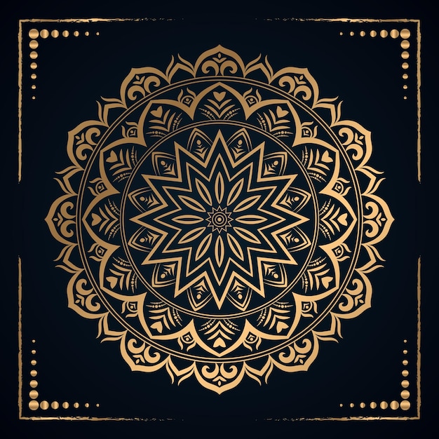 Mandala background modelo de vetor de mandala islâmica
