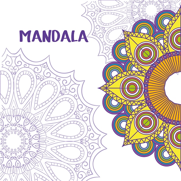 Vetor mandala bonita