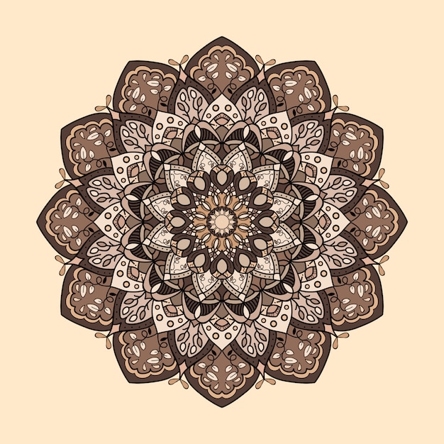 Mandala brown guide color concept