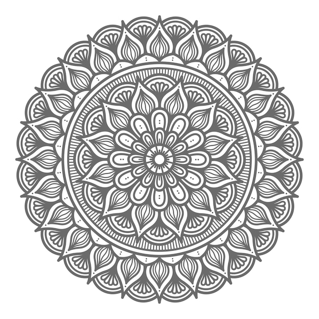 mandala circular desenhada à mão