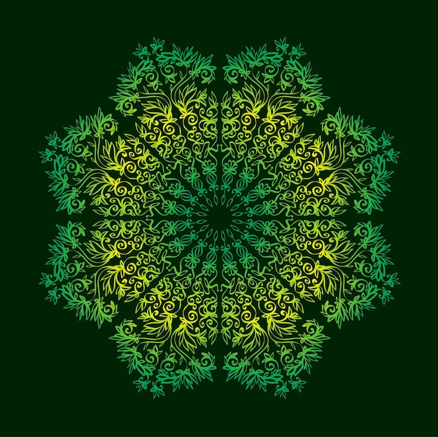 Vetor mandala colorida abstract