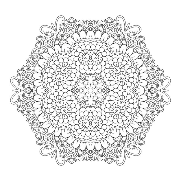 Mandala Coloring Page KDP Interior