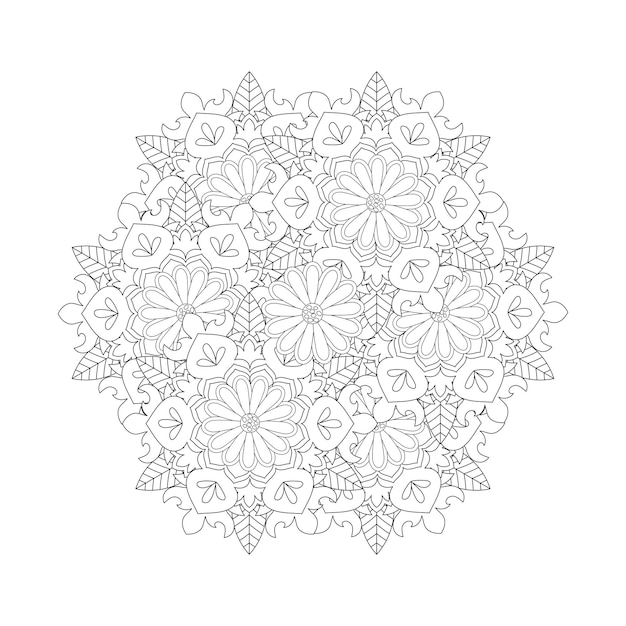 Mandala de alta qualidade para colorir kdp