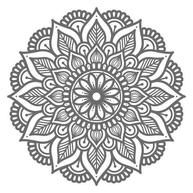 Mandala de arte de linha