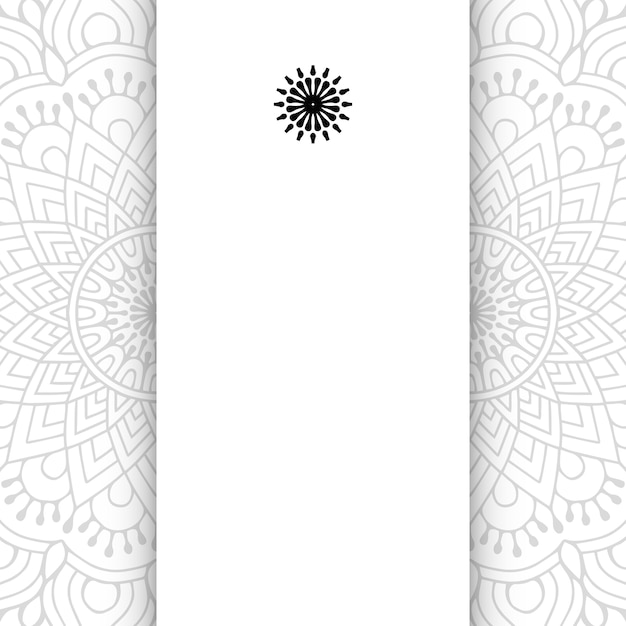 Mandala de flores. fundo de mandala simples com espaço de cópia.