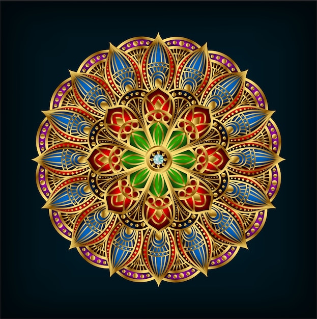 Mandala de flores.