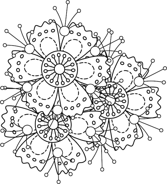 Mandala de flores