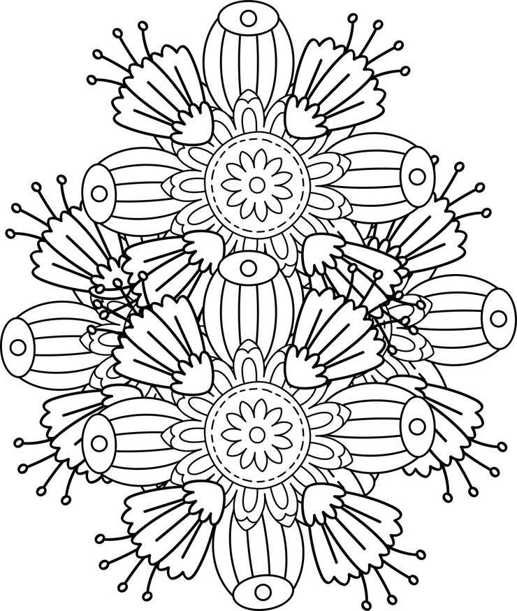 Mandala de flores