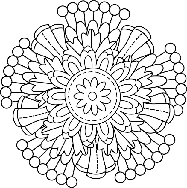 Mandala de flores