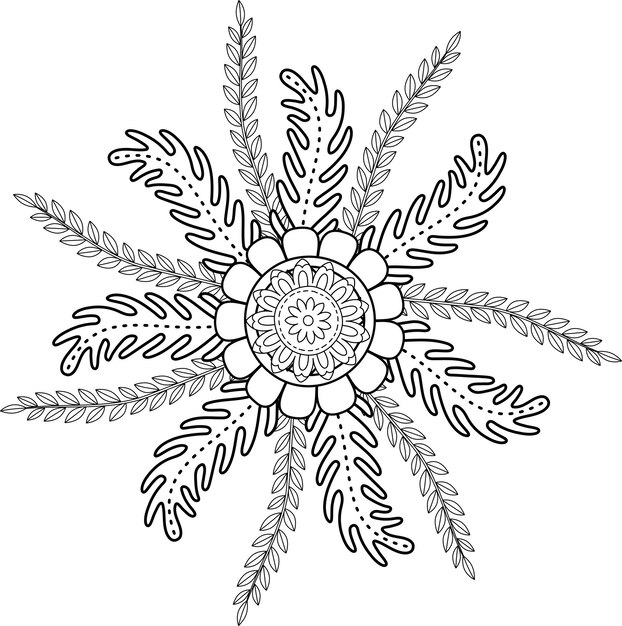 Mandala de flores