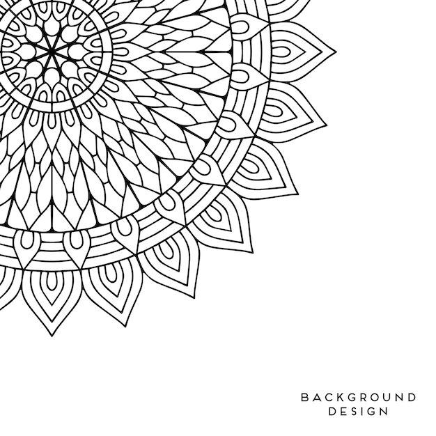 Mandala de fundo vector