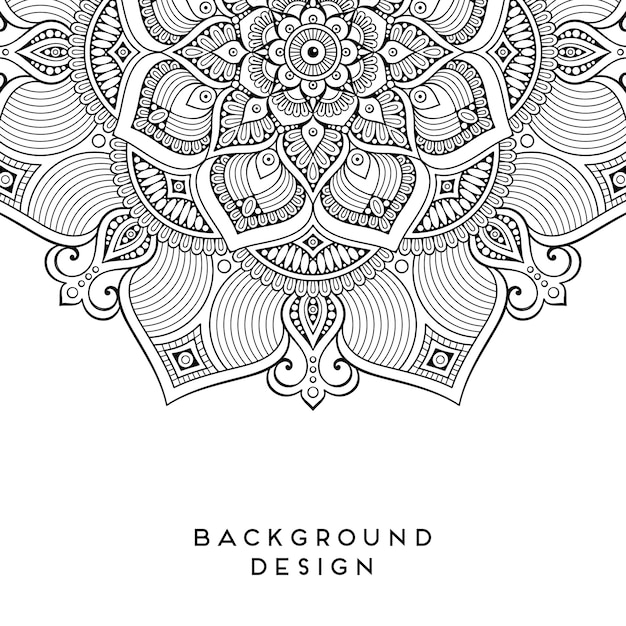 Mandala de fundo vector