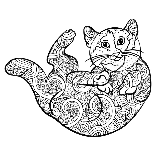 Desenhos para colorir gratuitos de Gatos para crianças - Gatos - Coloring  Pages for Adults