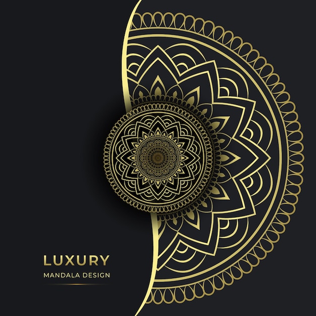 Mandala de luxo de design premium vector